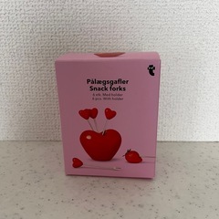 【美品】ハート型スナックフォーク6本セットの画像