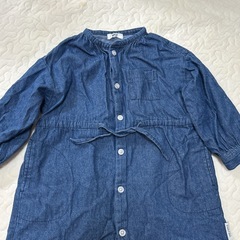 BREEZE コットンデニム シャツ ワンピース 90の画像