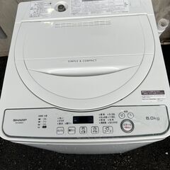洗濯機　SHARP　ES-GE6DJ6.0㎏　2019年