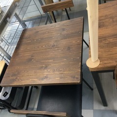 ⭐️春日市⭐️ 3点ダイニングセット⭐️東馬⭐️2人⭐️木目調⭐...