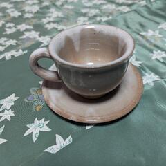 萩焼　未使用　コーヒーカップー&ソーサー