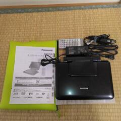 パナソニック ポータブルブルーレイディスクプレーヤー DMP - B 200付属品 取説付き
