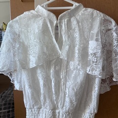 新品　Dazzlin ホワイトノースリーブブラウス
