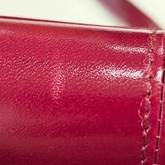 ☆値下げ☆W2505-374 ショルダーバッグ レッド キズ 汚れありの画像