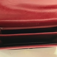 ☆値下げ☆W2505-374 ショルダーバッグ レッド キズ 汚れありの画像
