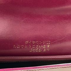 ☆値下げ☆W2505-374 ショルダーバッグ レッド キズ 汚れありの画像