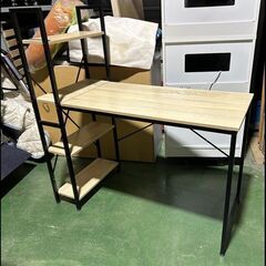 札幌限定配送/お引き取り可◆家具◆棚(ラック)付きデスク/机◆ラ...