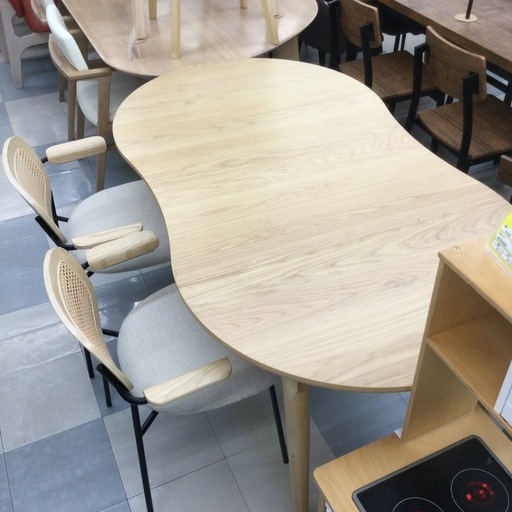 ⭐️春日市⭐️ 3点ダイニングセット⭐️拡張式⭐️大人数⭐️2人⭐️木目調⭐️ナチュラル⭐️