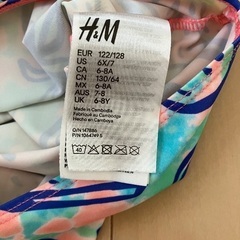 【中古】女の子 水着 サイズ120-130 H&M の画像