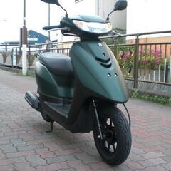 AY01 JOG マットグリーン サイドスタンド付き オイル/バッテリー新品交換済みの画像
