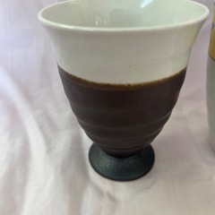 陶器グラス2個セットの画像