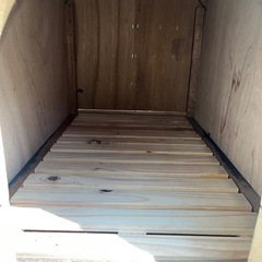 丈夫で可愛い木製犬小屋！ログハウス風デザイン 屋外　ペットハウスの画像