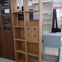 ★ジモティ割あり★  スタッキングシェルフ ベージュ W200×...
