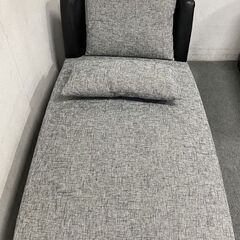 アルモニア Bella curva フルセット カウチ＋1P/2Pソファ 3点セット ブラック グレー インテリア リビング 中古家具 店頭引取歓迎 R9482の画像