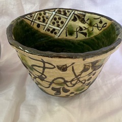 陶器コップ2個セットの画像