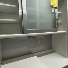 ジモティ来店特価!!　食器棚　ユーアイ　ホワイト　　J-250575の画像