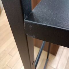 ★ジモティ割あり★  収納棚 ブラック H125×D42×W60 クリーニング済み TK5224の画像