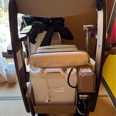 パナソニック 家具調トイレ 座楽 ジャワポット PN-L21525 ひじ掛昇降 温水洗浄便座 KM50-CP 簡易トイレ 暖かい便座 ウォシュレット 脱臭　介護の画像