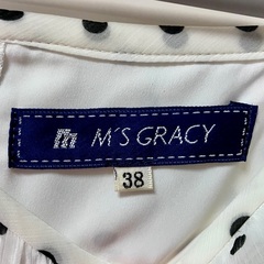 ワンピース M’S GRACY 白ドット 38号の画像