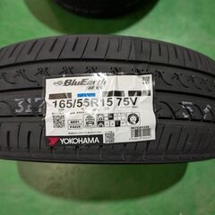 ●新品２０２５年製　ヨコハマ　ブルーアース AE-01　165/55R15　4本セット●作業工賃込み●の画像