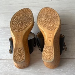 日本製サンダル（黒）の画像