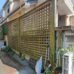 解体したウッドデッキの木材