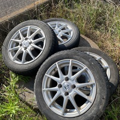 155/65R14 社外アルミとスタッドレス