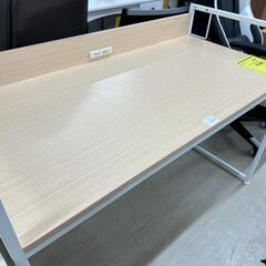 ジモティ来店特価!!　ワークデスク　ナチュラル×ホワイト　　J-...