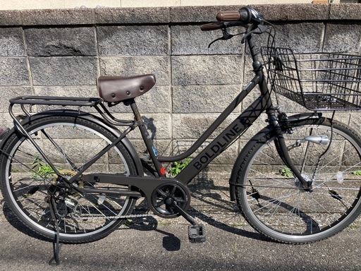 【26インチ自転車】美品❗️使用少ない❗️外装6段変速　LEDオートライト付　大型前カゴ使用　若林自転車　浜大津店　SALE中❗️