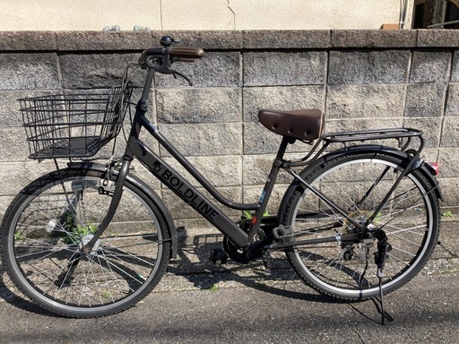 【26インチ自転車】美品❗️使用少ない❗️外装6段変速　LEDオートライト付　大型前カゴ使用　若林自転車　浜大津店　SALE中❗️