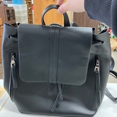 W2505-379 ZARA BASlC リュック ブラック 中古美品