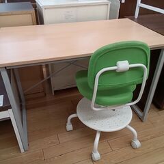 ★ジモティ割あり★  デスクセット ベージュ H73×D60×W...