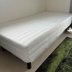MUJI 脚付マットレス　ポケットコイル　（洗えるカバー　組み立て仕様） シングルサイズ