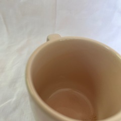 ピンクのコーヒーカップの画像