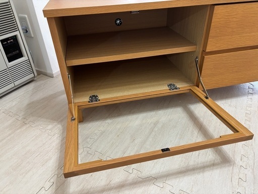 無印良品 MUJI テレビボード オーク材 AVラック 薄型 AVボード