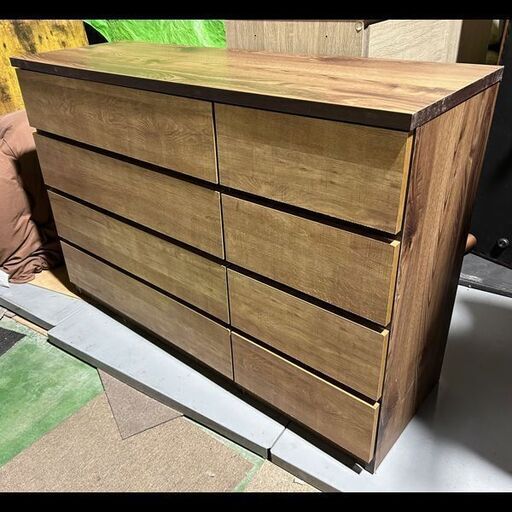 札幌限定配送/お引き取り可◇家具◇中村敬木工◇4段ローチェスト
