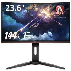 【美品】AOC 湾曲ゲーミングモニター C24G1