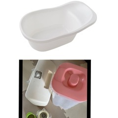 ベビー用品まとめ売り！ベビーバス、哺乳瓶消毒ケース、オムツゴミ箱...