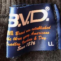 BVD　トレーナー　黒　古着　メンズ　XLサイズの画像