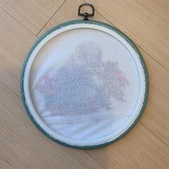 クロスステッチ 刺繍 手作り 北欧 秋のリスの画像