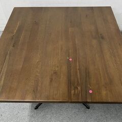 クラッシュゲート ダイニング3点セット コンパス ビストロテーブル 幅100 カフェ インダストリアル 関家具 中古家具 店頭引取歓迎 R9484の画像