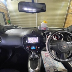 日産　ジューク　平成23年　11万キロ　16GT FOUR HDDナビ　フルセグTV バックカメラ　ETC HIDヘッド　HKSマフラー　インパルパイプ　タワーバー　一時抹消の画像