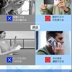 【新品未使用】① モバイルバッテリー 軽量 小型 MagSafe モバイルバッテリー 10000mAh 20W急速充電 ワイヤレス充電器 モバイルバッテリー 大容量 iPhone12~16 LED残量表示 マグネット式  PD&QC3.0対応 Type-C/Lightningポート 5台同時充電の画像
