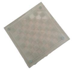 GLASS CHESS ガラス製チェスセット 縦と横:19.5×19.5cmの画像