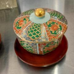 0513-374 有田焼　蓋付き湯呑み
