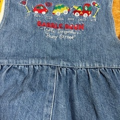 バブルブーン レトロ 90 つなぎ オーバーオール 刺繍 バックロゴ