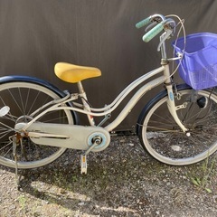 自転車　22インチ　傷みはありますが…