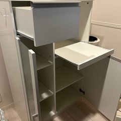 ニトリ 食器棚・レンジボード（ホワイト系） (s) 赤間の収納家具