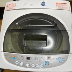 【ジャンク品】DAEWOO/DWA-SL46-W 全自動洗濯機 ホワイト