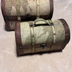 宝箱風　収納ボックス　2個セット